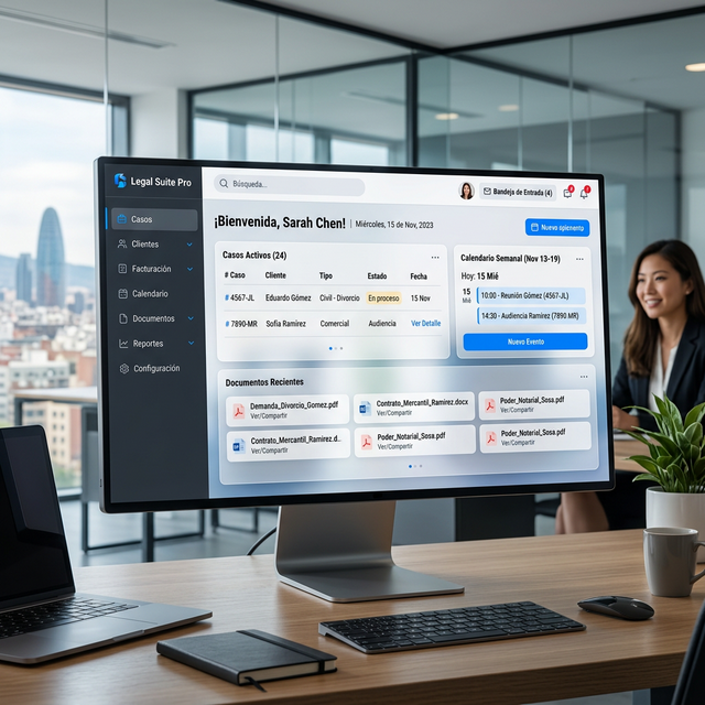 Legal Suite Pro Dashboard Mockup